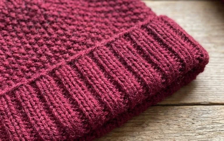 Seed Stitch Ribbed Hat Free Knitting Patterns - Knitting Pattern