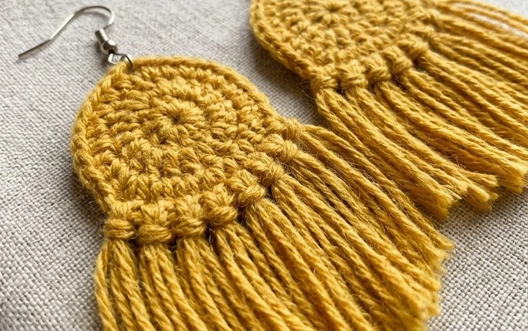 Como Fazer Brincos de Crochê Tutorial Passo a Passo - Amo Fazer Crochê