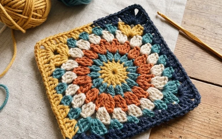 Sunburst Granny Square Patterns: 9 Free Designs